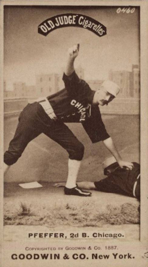 1887 Old Judge Pfeffer, 2d B, Chicago. #366-5a Baseball Card