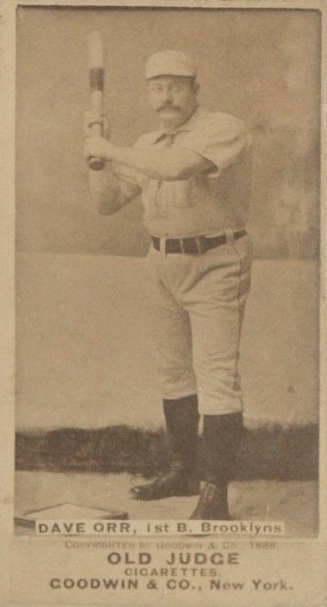 1887 Old Judge Dave Orr, 1st B. Brooklyns #360-5a Baseball Card
