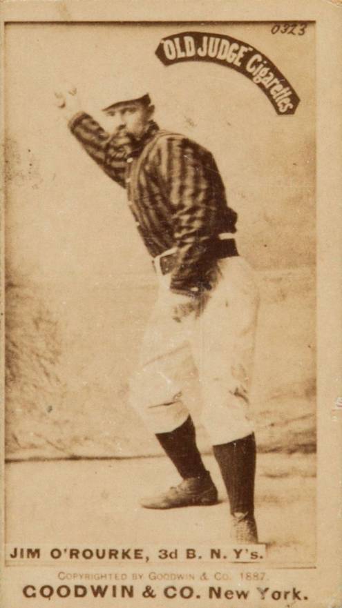 1887 Old Judge Jim O'Rourke, 3d B. N.Y's. #358-3a Baseball Card