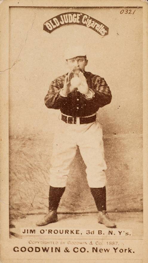1887 Old Judge Jim O'Rourke, 3d B. N.Y's. #358-1a Baseball Card