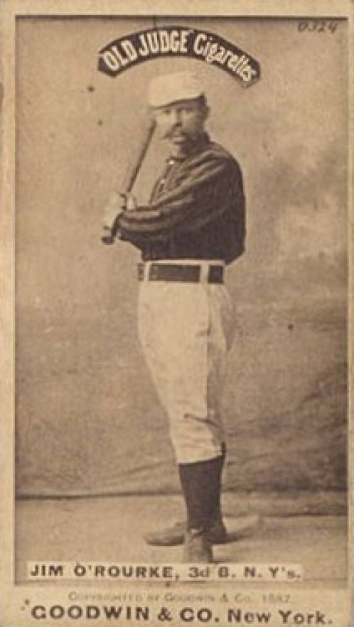 1887 Old Judge Jim O'Rourke, 3d B. N.Y's. #358-4a Baseball Card