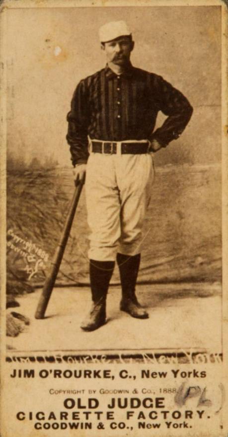 1887 Old Judge Jim O'Rourke, C., New Yorks #358-2a Baseball Card