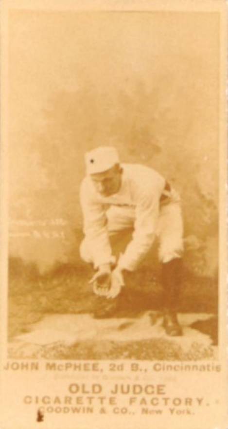 1887 Old Judge John McPhee, 2d B., Cincinnatis #317-3b Baseball Card