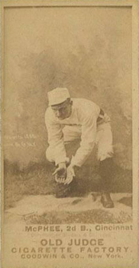 1887 Old Judge McPhee, 2d B., Cincinnat #317-3a Baseball Card