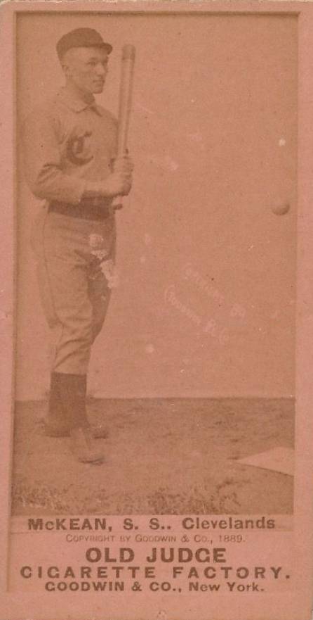 1887 Old Judge McKean, S.S., Clevelands #314-2a Baseball Card