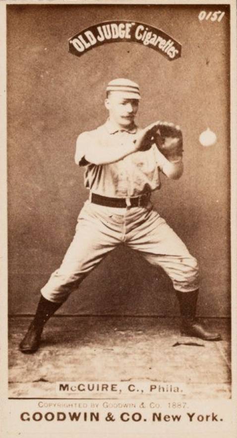 1887 Old Judge McGuire, C., Phila. #312-3a Baseball Card
