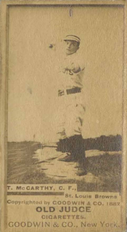 1887 Old Judge T. McCarthy, C.F., St. Louis Browns #301-8a Baseball Card