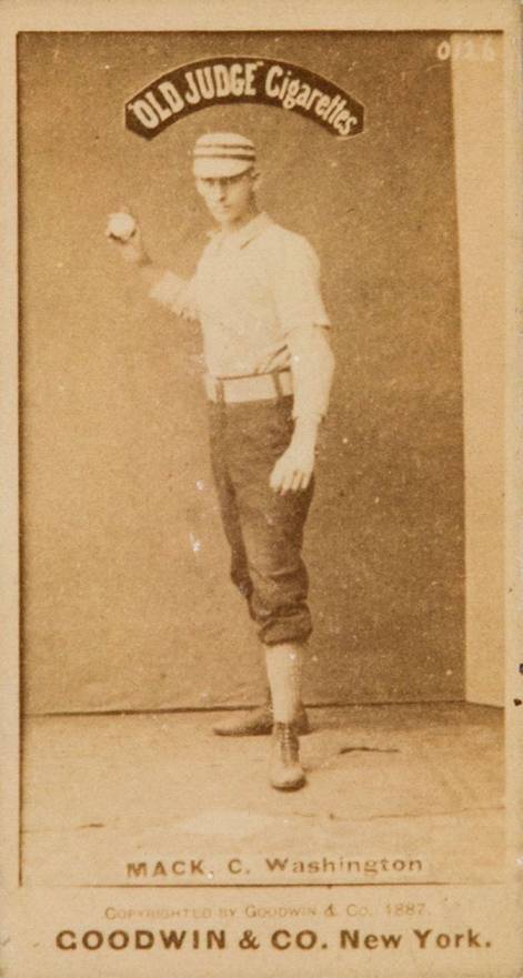 1887 Old Judge Mack, C. Washington #285-1a Baseball Card