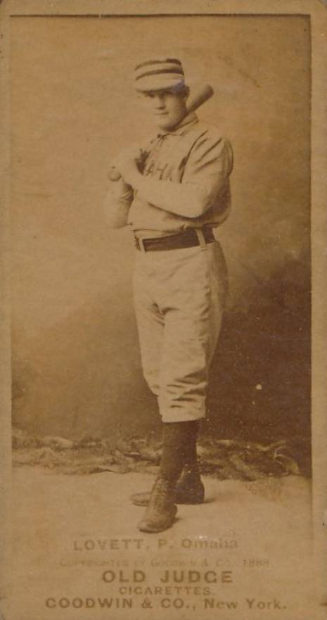 1887 Old Judge Lovett P., Omaha #280-1a Baseball Card