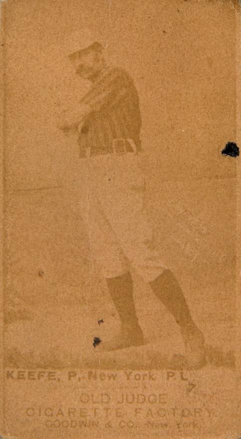 1887 Old Judge Keefe, P., New York P.L. #251-1a Baseball Card