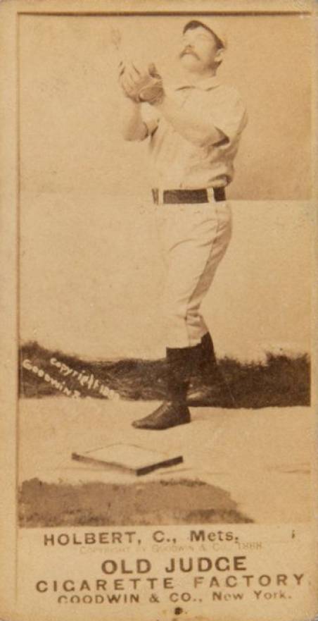 1887 Old Judge Holbert, C., Mets #230-7b Baseball Card