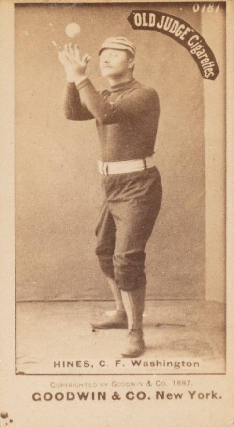 1887 Old Judge Hines, C.F. Washington #227-4a Baseball Card