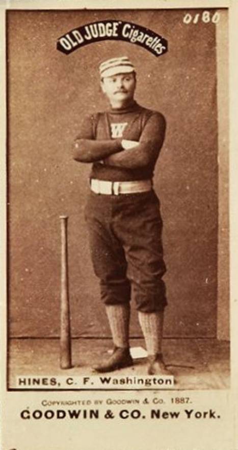 1887 Old Judge Hines, C.F. Washington #227-3a Baseball Card