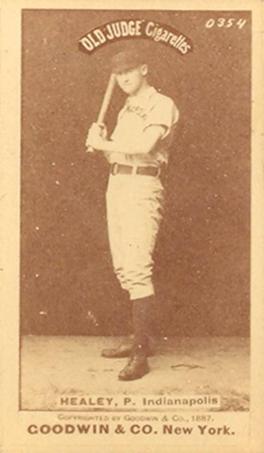 1887 Old Judge Healey, P. Indianapolis #218-2c Baseball Card
