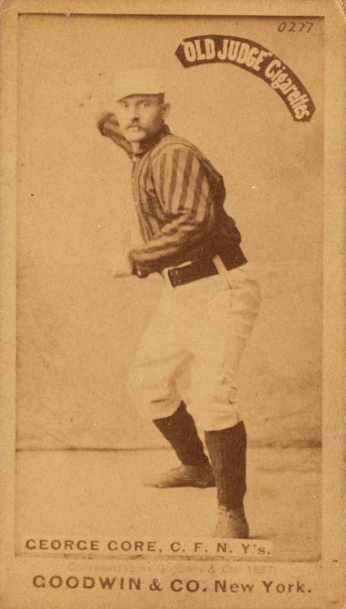 1887 Old Judge George Gore, C.F. N.Y's. #196-2a Baseball Card