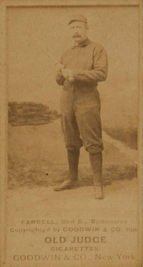 1887 Old Judge Farrell, 2nd B., Baltimores #154-9a Baseball Card