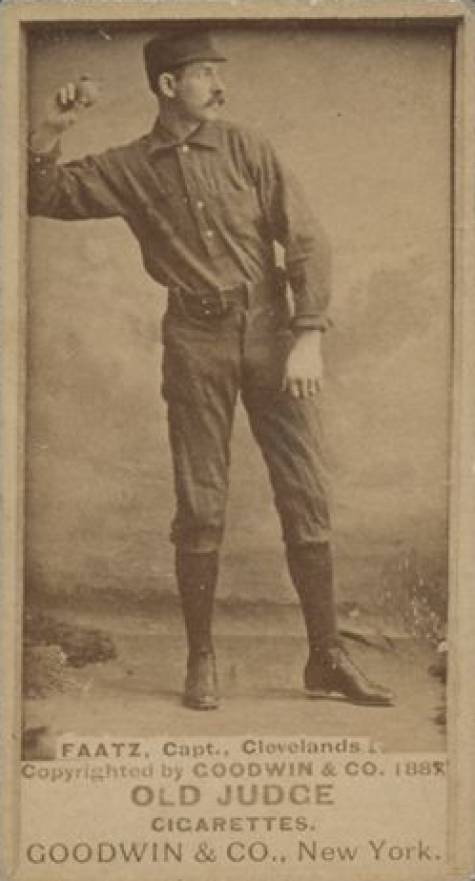 1887 Old Judge Faatz, Capt., Clevelands #150-3a Baseball Card