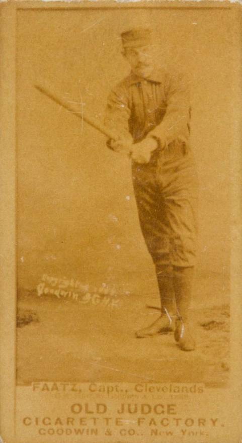 1887 Old Judge Faatz, Capt., Clevelands #150-2a Baseball Card