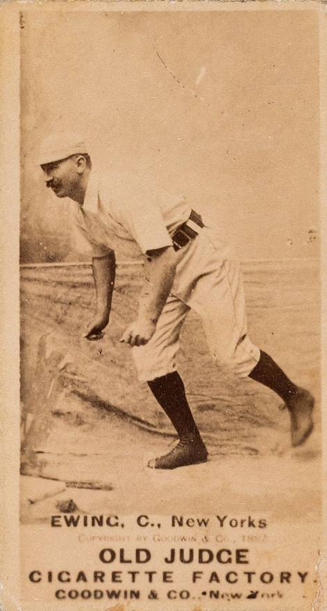 1887 Old Judge Ewing, C., New Yorks #149-6c Baseball Card