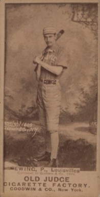 1887 Old Judge Ewing, P., Louisvilles #148-1a Baseball Card