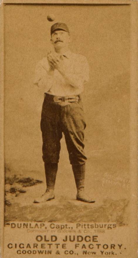 1887 Old Judge Dunlap, Capt. Pittsburg #138-6a Baseball Card