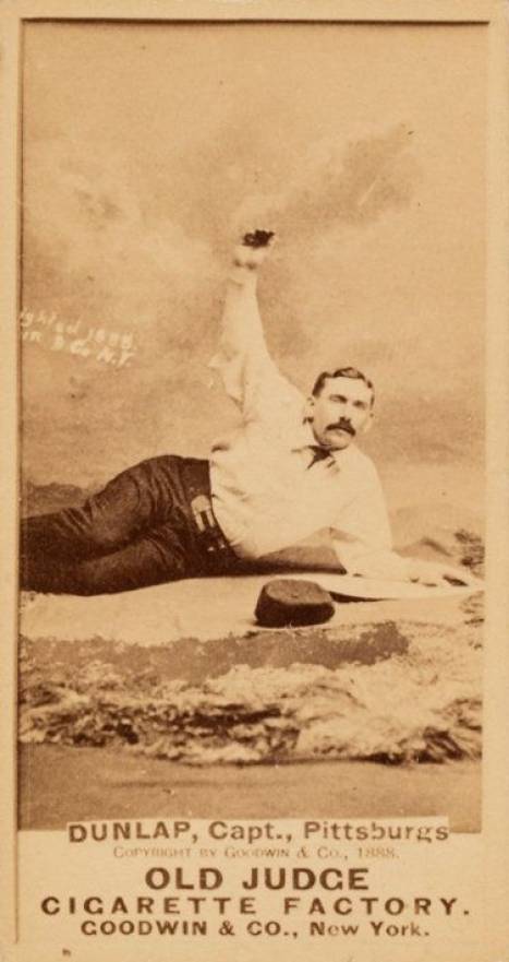 1887 Old Judge Dunlap, Capt., Pittsburgs #138-1a Baseball Card
