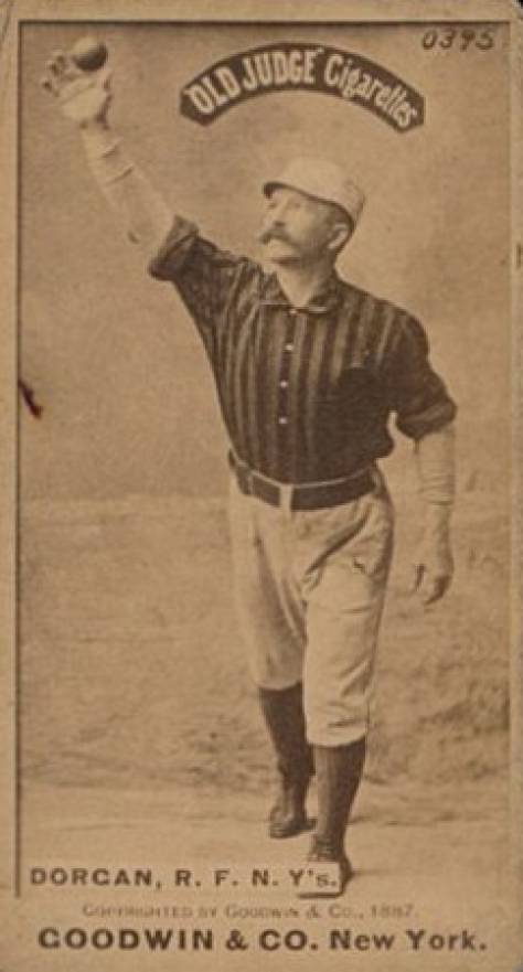 1887 Old Judge Dorgan, R.F. N.Y's #132-6a Baseball Card