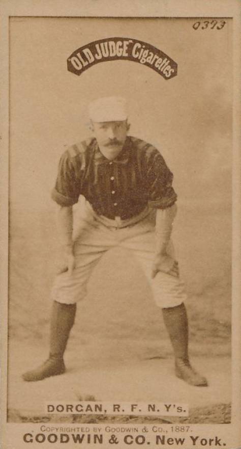1887 Old Judge Dorgan, R.F. N.Y's #132-12a Baseball Card