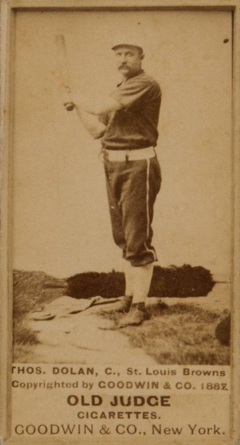 1887 Old Judge Thos. Dolan, C., St. Louis Browns #126-2a Baseball Card