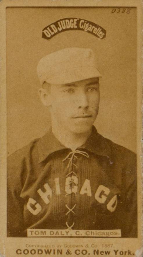 1887 Old Judge Tom Daly, C., Chicagos #114-1a Baseball Card