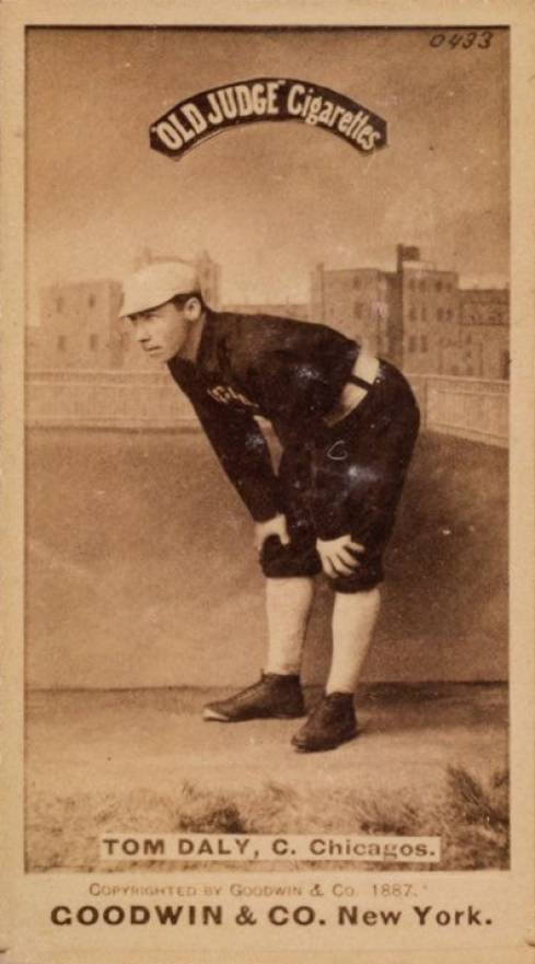 1887 Old Judge Tom Daly, C. Chicagos. #114-5a Baseball Card