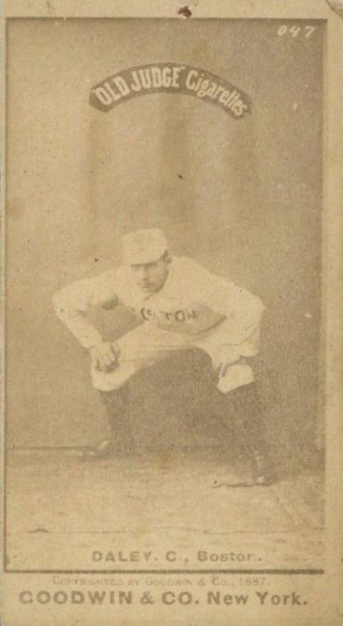 1887 Old Judge Daley, C., Boston #112-1a Baseball Card