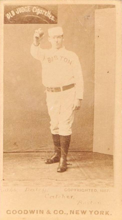 1887 Old Judge Daley, Catcher, Boston #112-3a Baseball Card