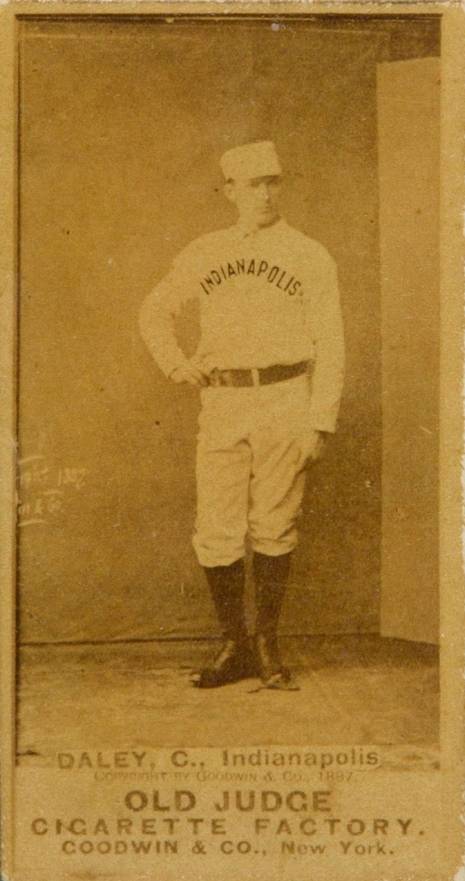 1887 Old Judge Daley, C., Indianapolis #112-2b Baseball Card