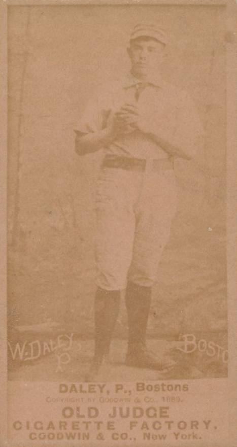 1887 Old Judge Daley, P., Bostons #111-1a Baseball Card