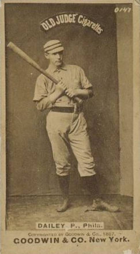1887 Old Judge Daley, P., Phila. #110-3a Baseball Card