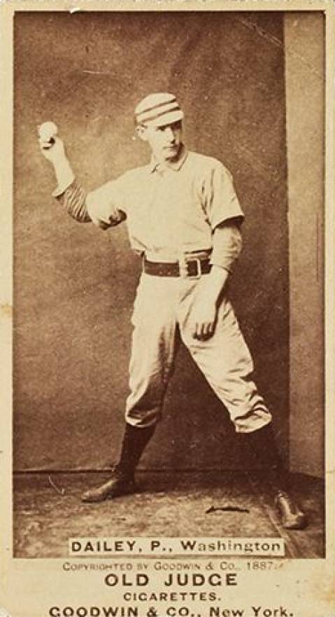 1887 Old Judge Dailey, P., Washington #110-1c Baseball Card