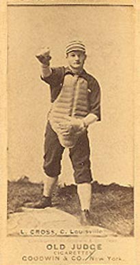 1887 Old Judge L. Cross, C. Louisville #100-4a Baseball Card