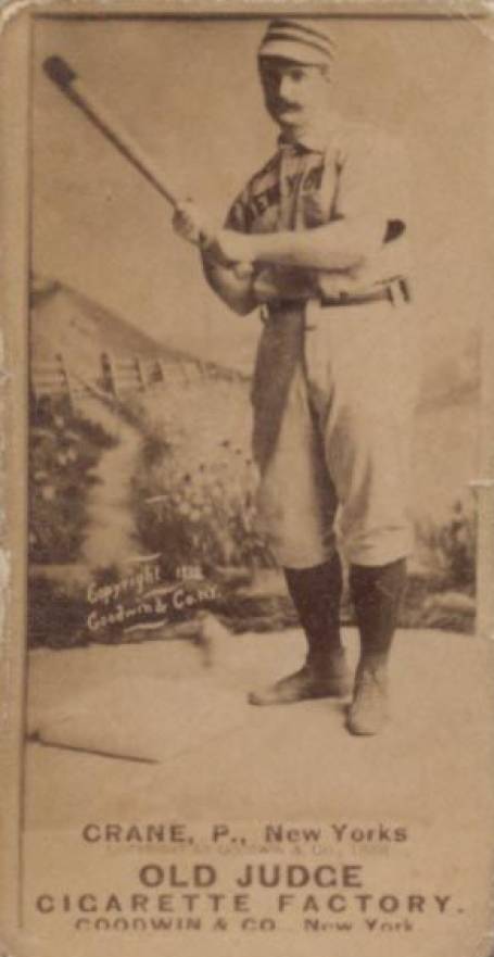 1887 Old Judge Crane, P., New Yorks #96-1b Baseball Card