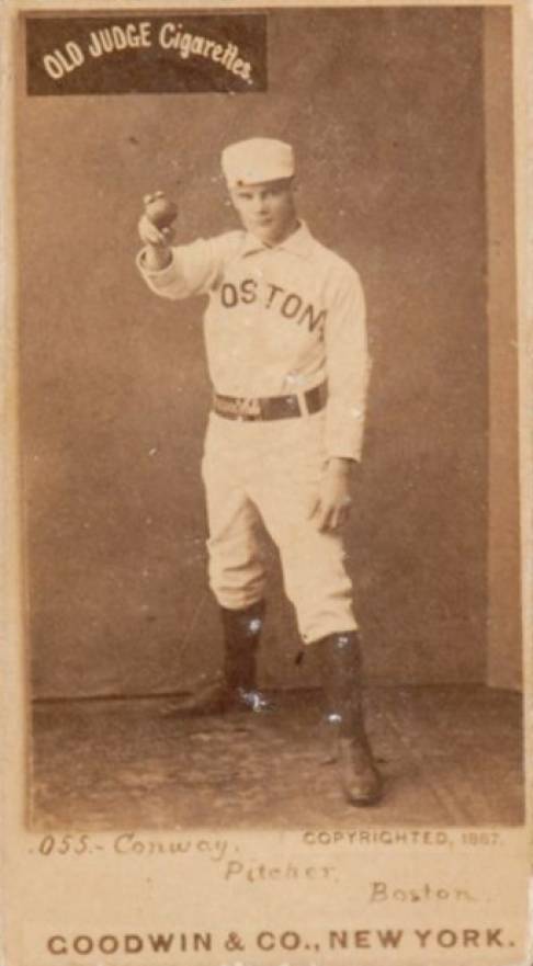 1887 Old Judge Conway, Pitcher, Boston #89-1b Baseball Card