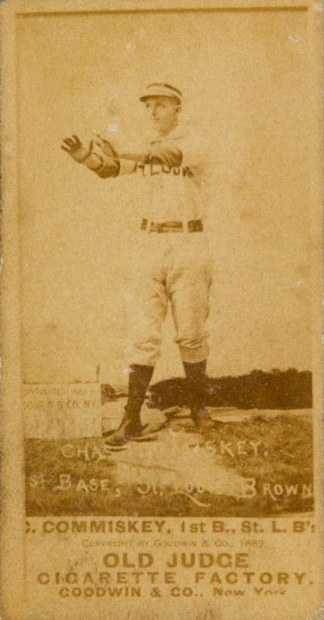 1887 Old Judge C. Commiskey, 1st B., St. L. B's #86-3b Baseball Card