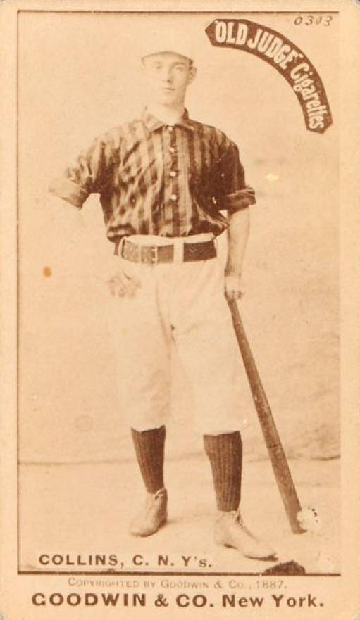 1887 Old Judge Collins, C. N.Y's. #84-4A Baseball Card