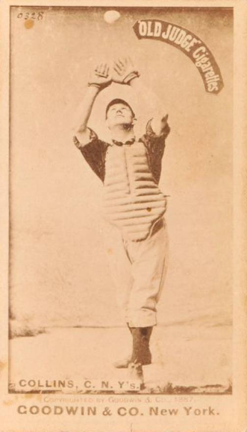 1887 Old Judge Collins, C. N.Y's. #84-7A Baseball Card