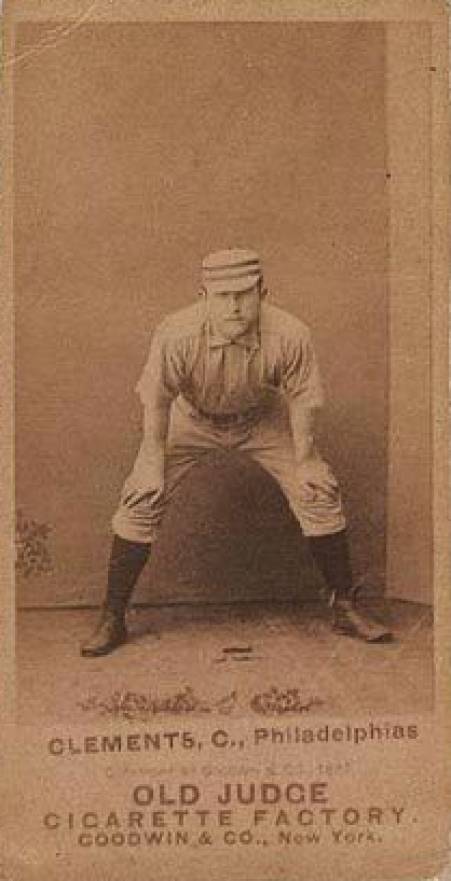 1887 Old Judge Clements, C., Philadelphias #79-1c Baseball Card