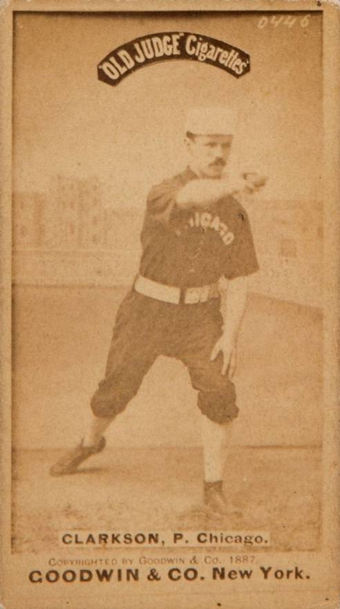 1887 Old Judge Clarkson, P. Chicago. #78-5a Baseball Card
