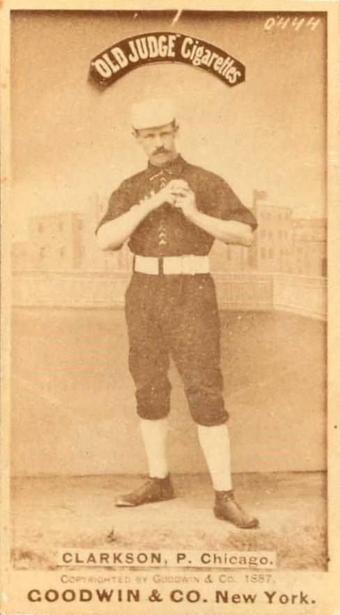 1887 Old Judge Clarkson, P. Chicago #78-4a Baseball Card