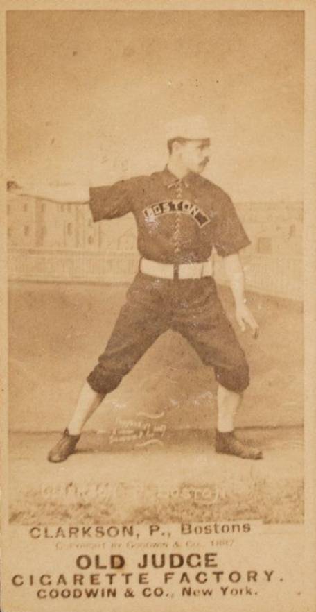 1887 Old Judge Clarkson, P. Bostons #78-2b Baseball Card