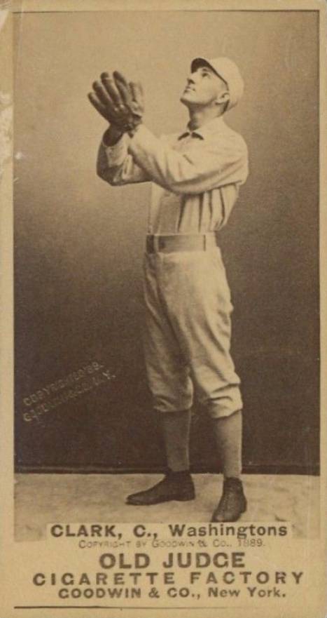 1887 Old Judge Clark, C., Washingtons #75-1a Baseball Card