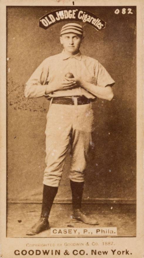 1887 Old Judge Casey, P., Phila. #72-2a Baseball Card
