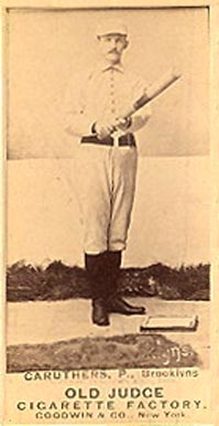 1887 Old Judge Caruthers, P., Brooklyns #71-6a Baseball Card